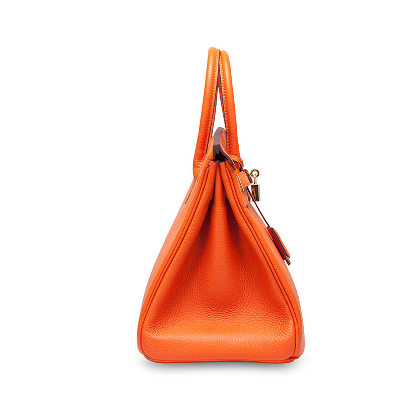 Jane – Premium-Tasche aus echtem Pebbled-Leder