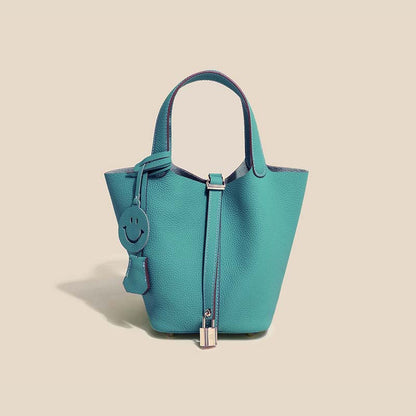 Camille Bucket – Bucket-Tasche aus vollnarbigem Rindsleder
