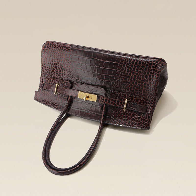 Jane Croco Maxi – Tasche 40 cm aus echtem Leder