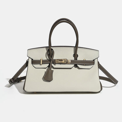 Jane Shoulder 29 CM – Strukturierte Schultertasche aus echtem Pebbled-Leder