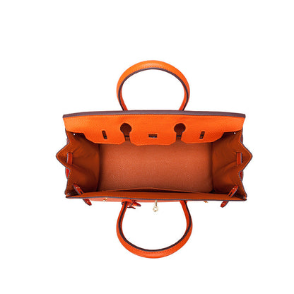 Jane – Premium-Tasche aus echtem Pebbled-Leder