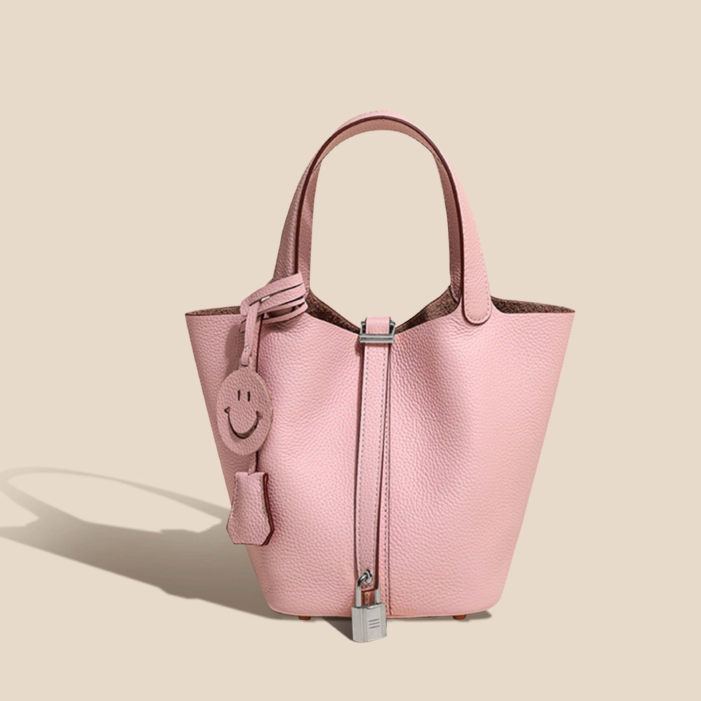 Camille Bucket – Bucket-Tasche aus vollnarbigem Rindsleder