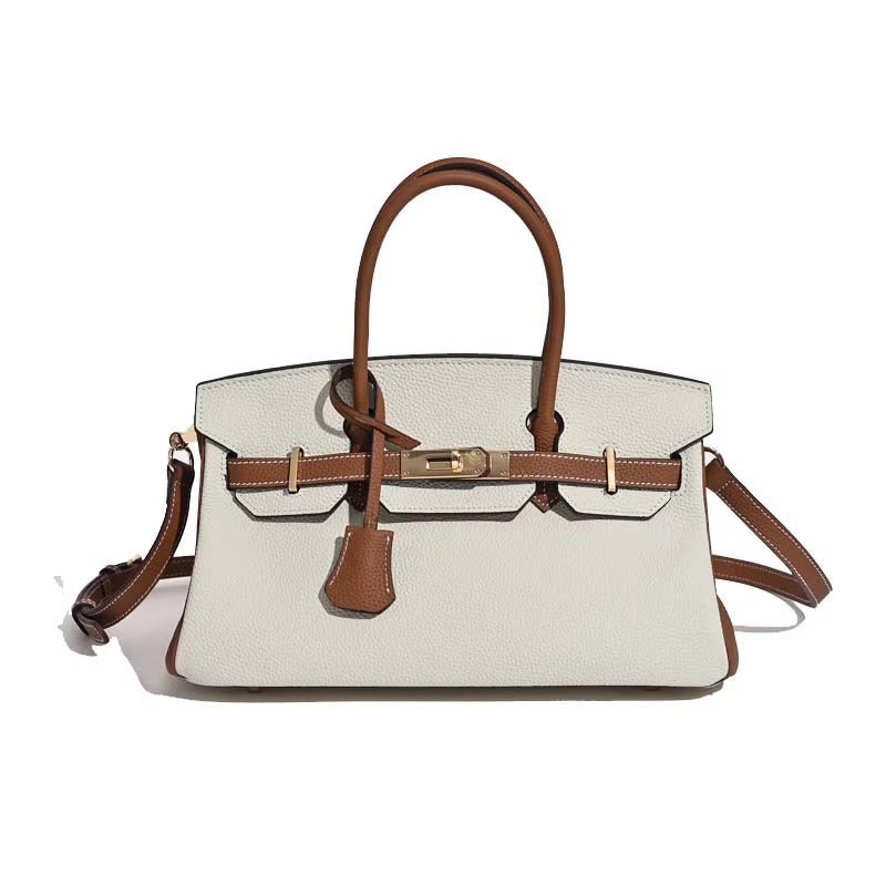 Jane Shoulder 29 CM – Strukturierte Schultertasche aus echtem Pebbled-Leder