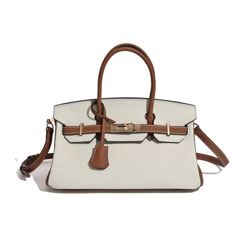 Jane Shoulder 29 CM – Strukturierte Schultertasche aus echtem Pebbled-Leder