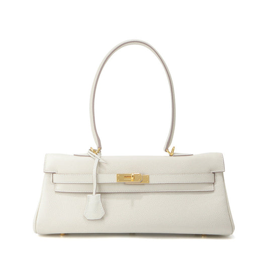 Grace Shoulder 35 – Strukturierte Schultertasche aus echtem Pebbled-Leder