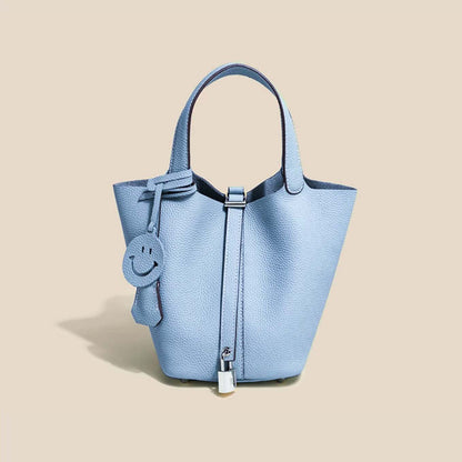 Camille Bucket – Bucket-Tasche aus vollnarbigem Rindsleder