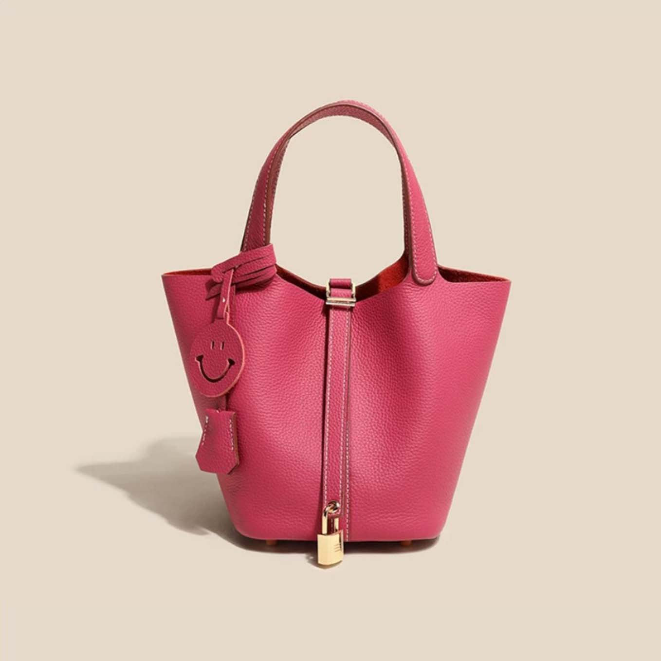 Camille Bucket – Bucket-Tasche aus vollnarbigem Rindsleder