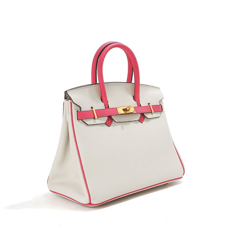Jane – Premium-Tasche aus echtem Pebbled-Leder