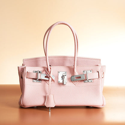 Jane Shoulder – Strukturierte Schultertasche aus echtem Pebbled-Leder