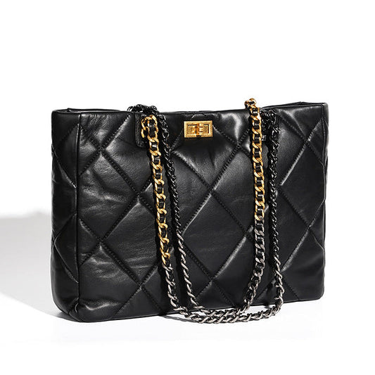 Aurora Chain Tote – Tasche aus echtem Leder