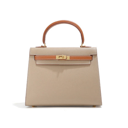 Grace Duo – Strukturierte Tasche aus echtem Pebbled-Leder ( 22 CM und 25 CM )
