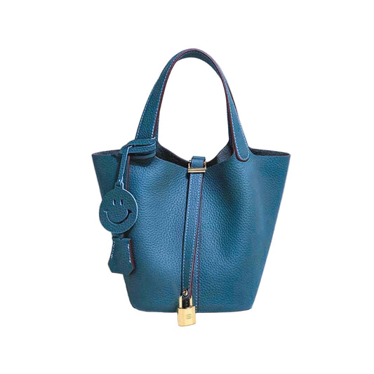 Camille Bucket – Bucket-Tasche aus vollnarbigem Rindsleder
