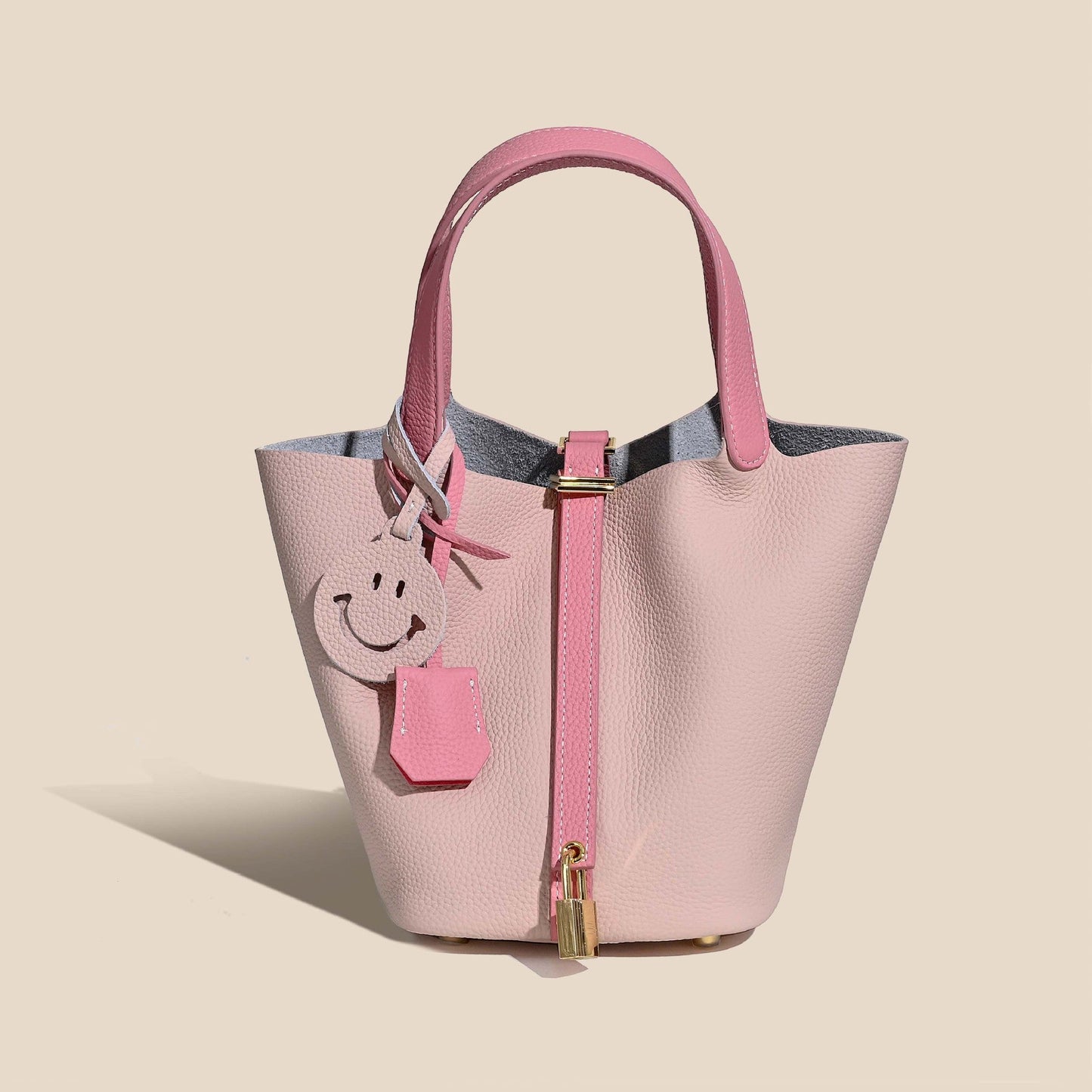 Camille Bucket – Bucket-Tasche aus vollnarbigem Rindsleder