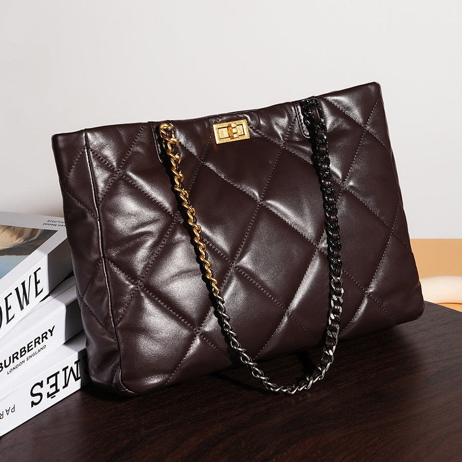 Aurora Chain Tote – Tasche aus echtem Leder