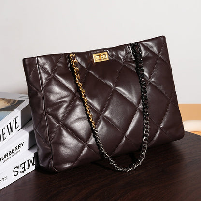 Aurora Chain Tote – Tasche aus echtem Leder