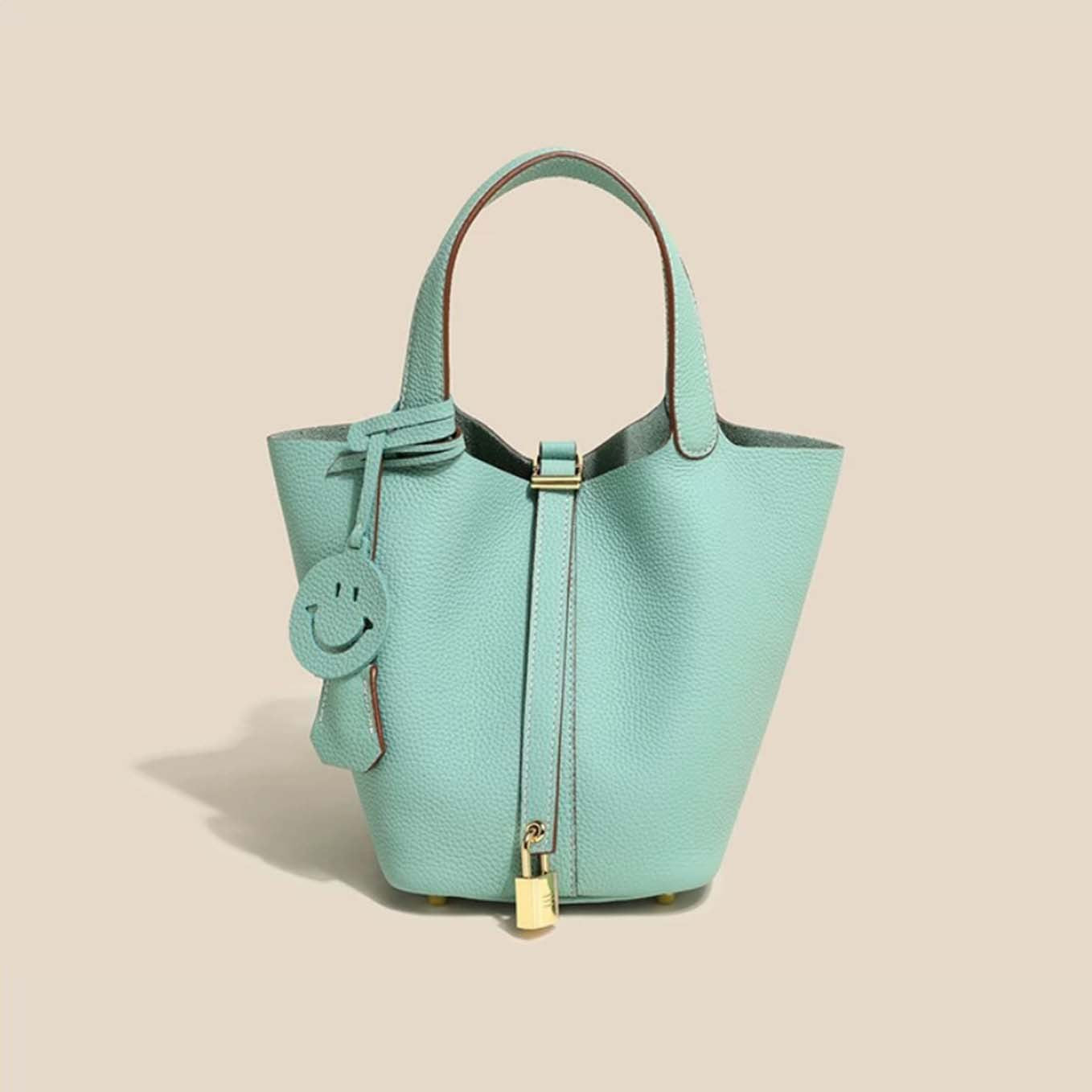 Camille Bucket – Bucket-Tasche aus vollnarbigem Rindsleder