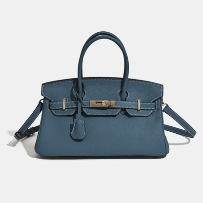Jane Shoulder 29 CM – Strukturierte Schultertasche aus echtem Pebbled-Leder