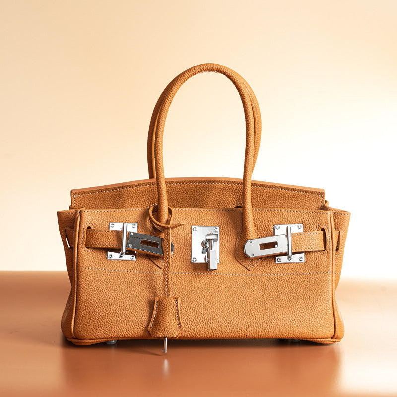 Jane Shoulder – Strukturierte Schultertasche aus echtem Pebbled-Leder