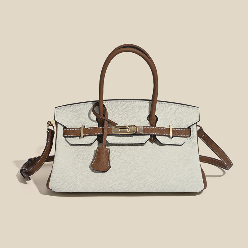 Jane Shoulder 29 CM – Strukturierte Schultertasche aus echtem Pebbled-Leder
