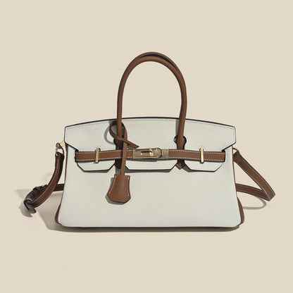 Jane Shoulder 29 CM – Strukturierte Schultertasche aus echtem Pebbled-Leder
