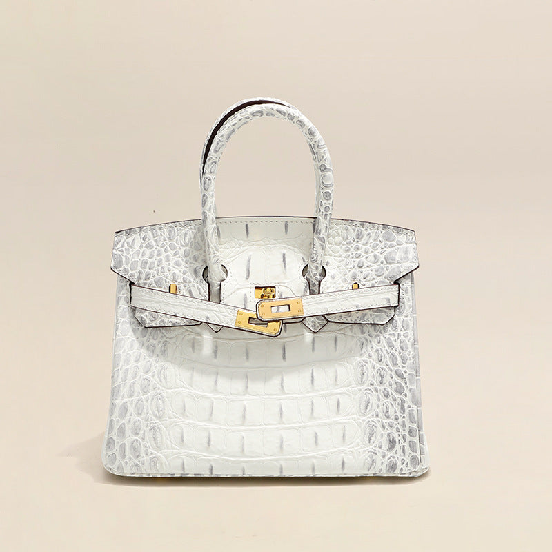 Jane Croco Himalaya – 30 cm Tasche aus echtem Leder