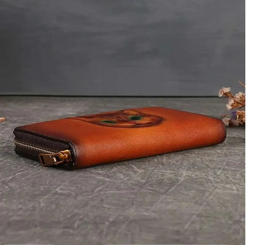 Geldbörse Gato Luna Vintage – Aus echtem Premium-Leder