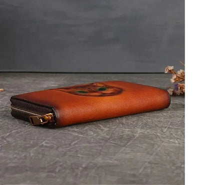 Geldbörse Gato Luna Vintage – Aus echtem Premium-Leder