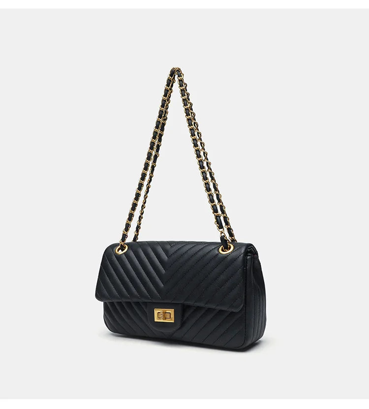 Véronique Chain – Tasche aus echtem Leder