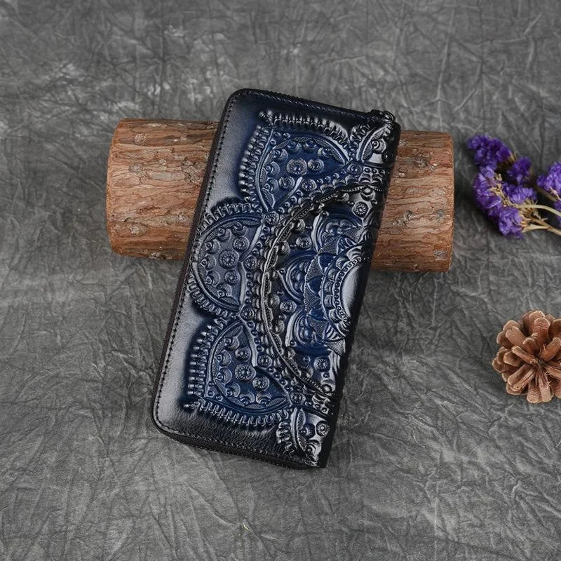 Geldbörse Floral Mei Vintage – Aus echtem Premium-Leder