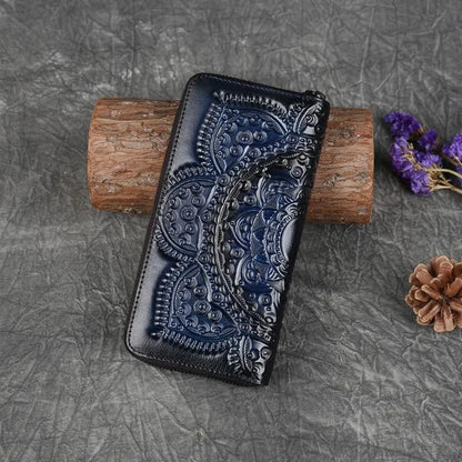 Geldbörse Floral Mei Vintage – Aus echtem Premium-Leder