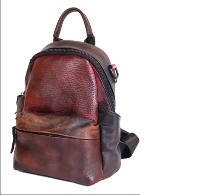 Rucksack Patchwork Diana Vintage – Aus echtem Premium-Leder