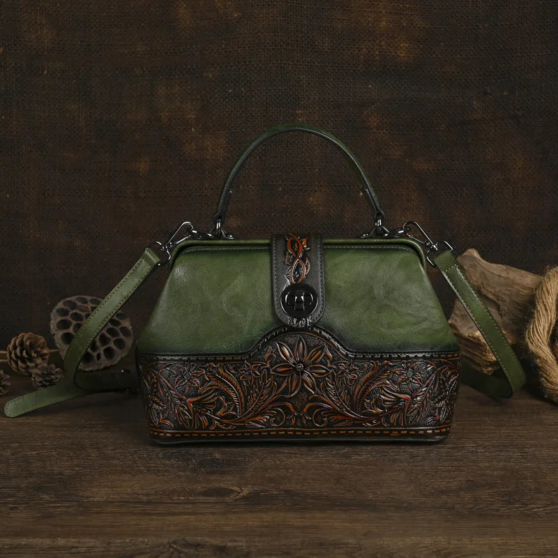 Tasche Luna Totem Vintage – Aus echtem Leder