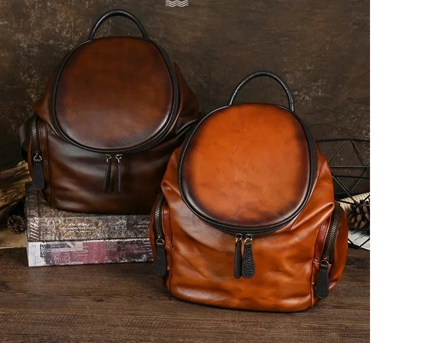 Rucksack Clara Vintage – Aus echtem Premium-Leder