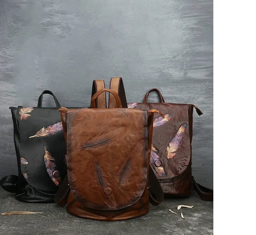 Rucksack Pluma Vintage – Aus echtem Premium-Leder