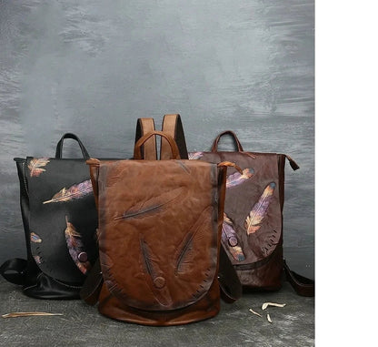 Rucksack Pluma Vintage – Aus echtem Premium-Leder