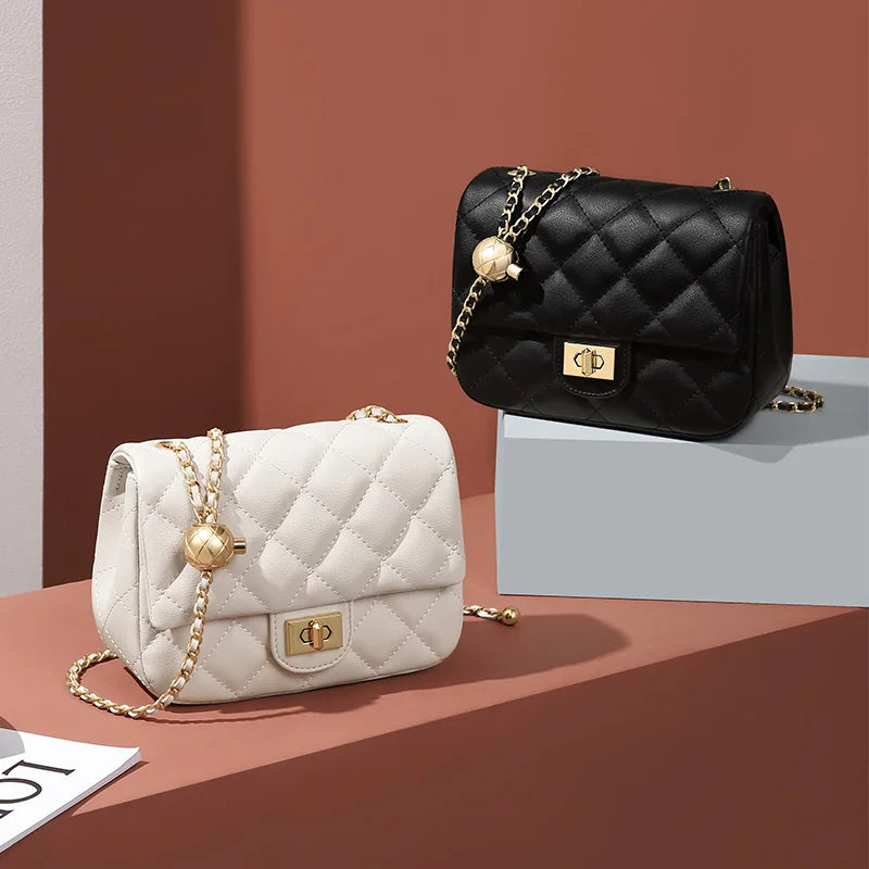 Louvre Mini Chain – Tasche aus echtem Leder