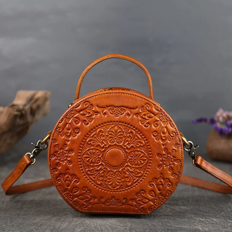 Tasche Jade Oriental Vintage – Aus echtem Premium-Leder