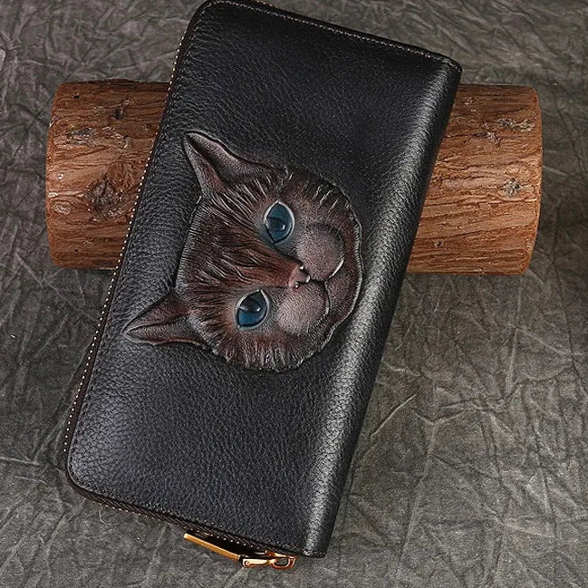 Geldbörse Gato Luna Vintage – Aus echtem Premium-Leder