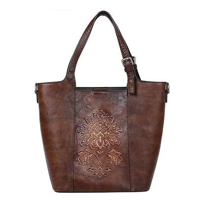 Bucket-Tasche Aurora Vintage – Aus echtem Premium-Leder