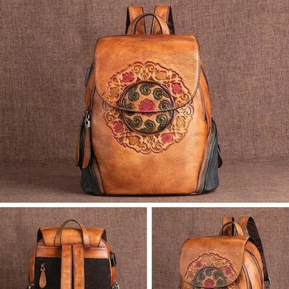 Rucksack Hanami Vintage – Aus handgefertigtem echtem Leder