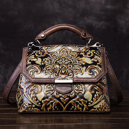 Flap-Tasche Aurora Vintage – Aus echtem Premium-Leder