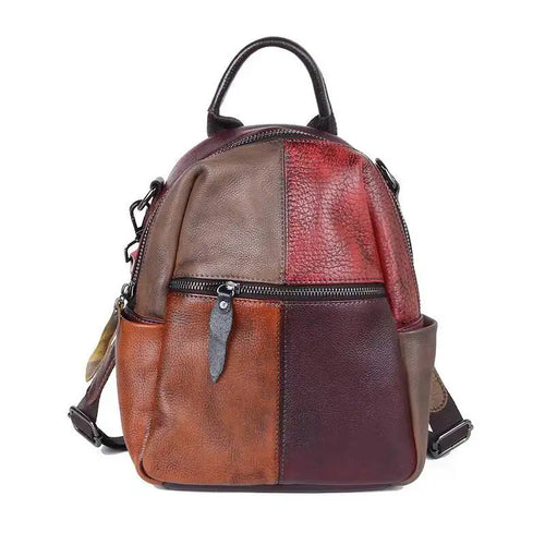 Rucksack Patchwork Diana Vintage – Aus echtem Premium-Leder