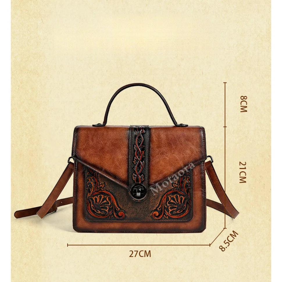 Tasche Square Elisa Vintage – Florales Design in hoher Qualität