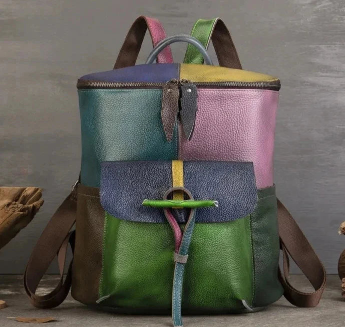 Rucksack Aurora Patch Vintage – Aus echtem Premium-Leder