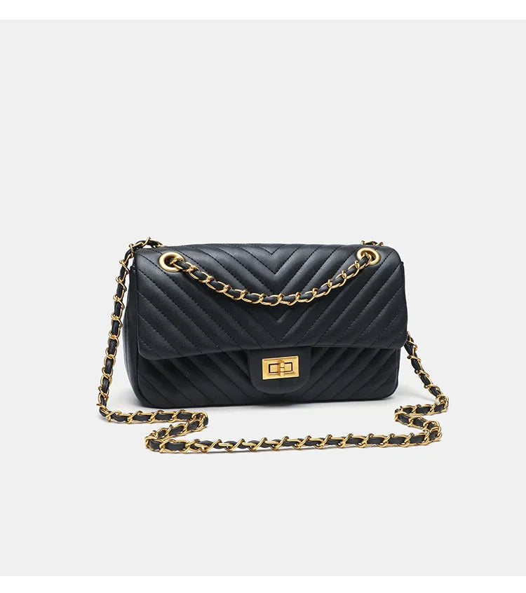 Véronique Chain – Tasche aus echtem Leder
