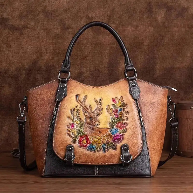 Tote Vitória Vintage – Aus echtem Premium-Leder