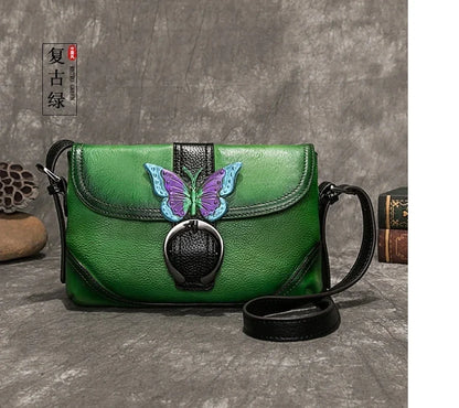 Künstlerische Tasche Sofia Vintage – Aus echtem Premium-Leder