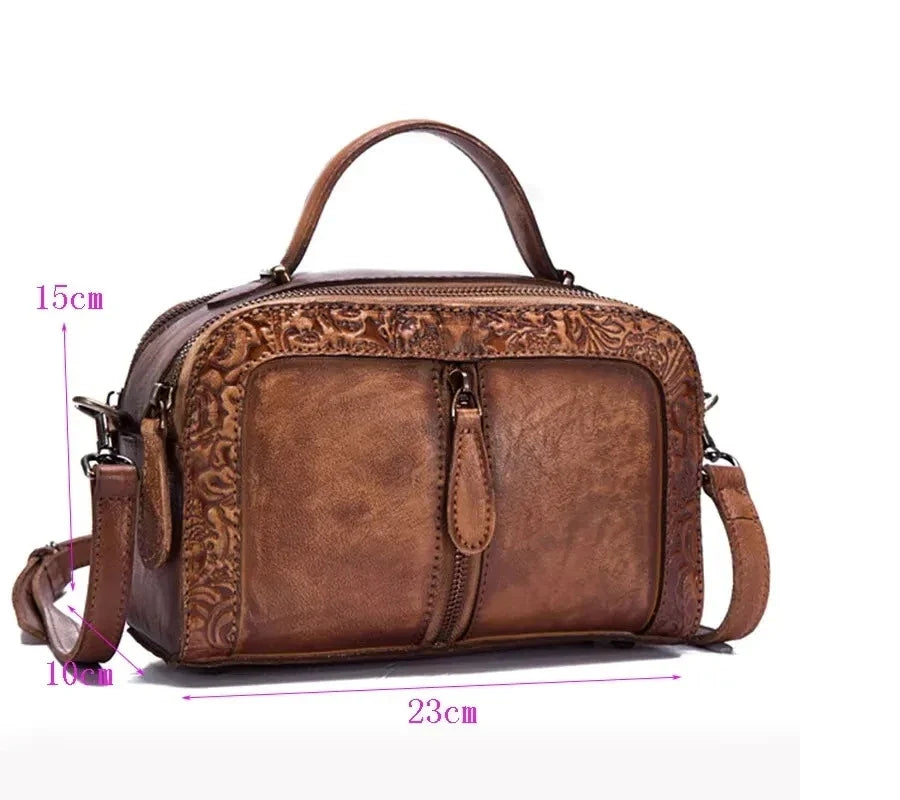 Tasche Alba Vintage – Aus echtem Premium-Leder