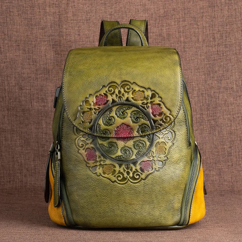 Rucksack Hanami Vintage – Aus handgefertigtem echtem Leder