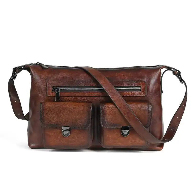 Tasche Alba Vintage – Aus echtem handbemaltem Leder